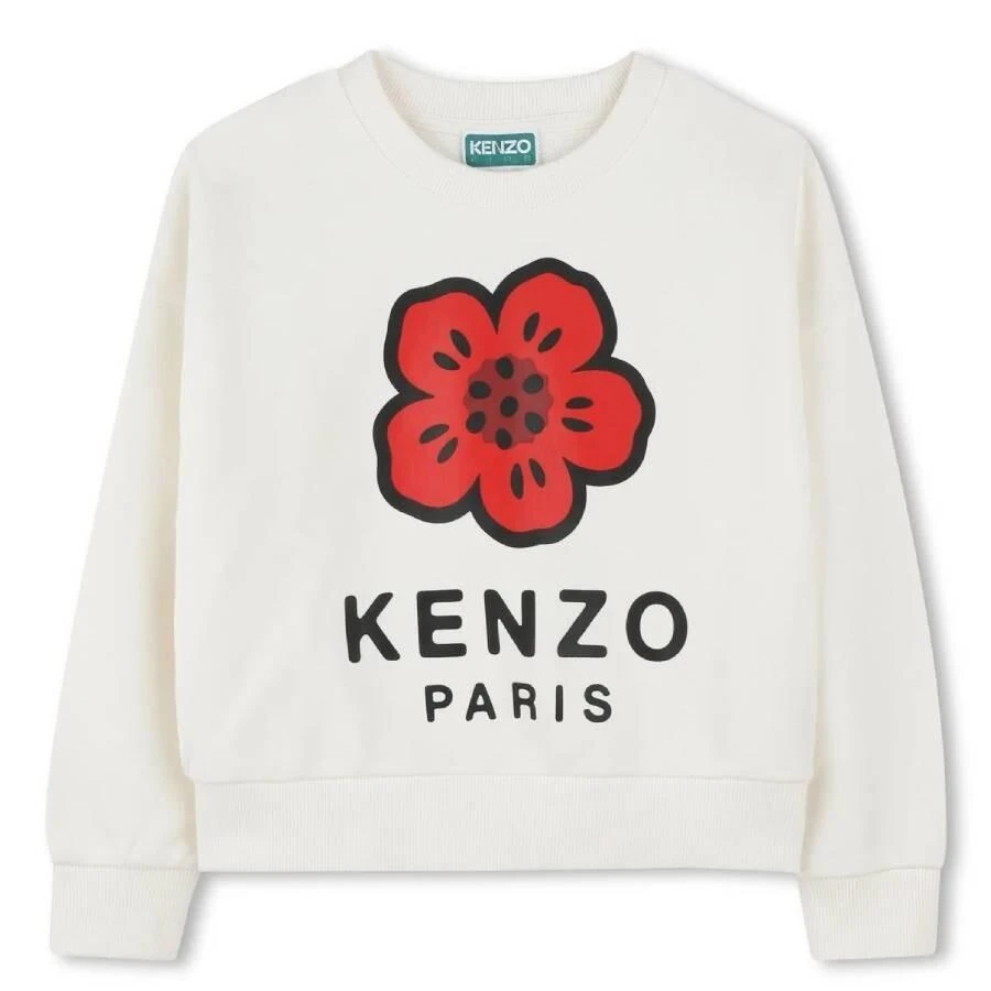 Kenzo Kids Paris Logo Cotton Sweatshirt