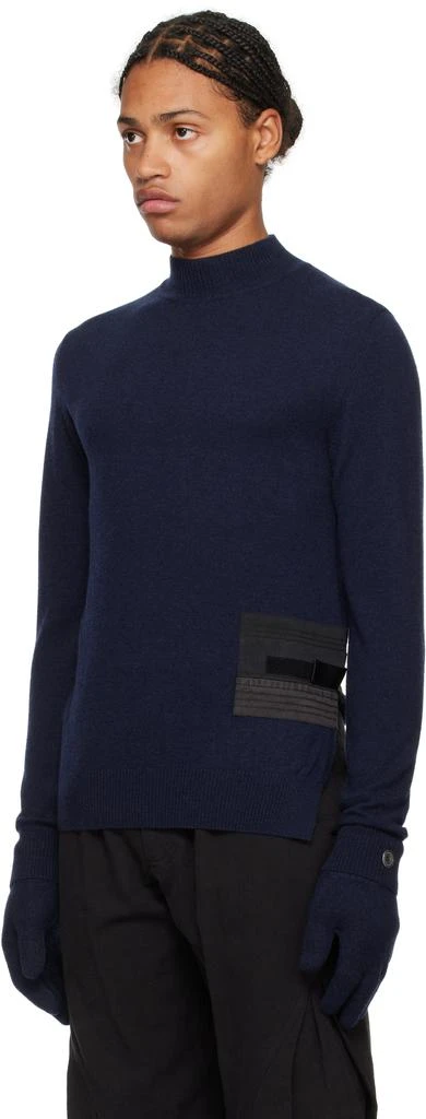 Hyein Seo Navy Military Turtleneck & Gloves Set 5