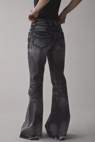 Jaded London Jaded London Washed Black Drift Flare Jean