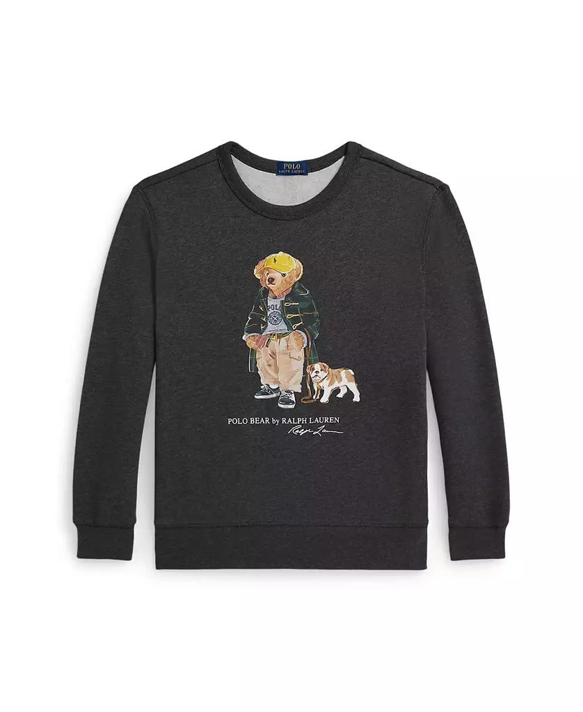 Ralph Lauren Big Boys Polo Bear Heathered Fleece Sweatshirt 4