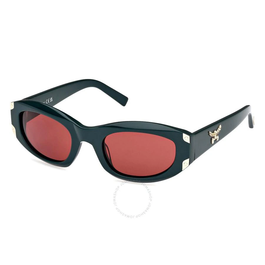 MCM MW0006, Bordeaux/Brown, Size53X23X135 MCM Bordeaux Oval Ladies Sunglasses MW0006 96S 53  main image 4