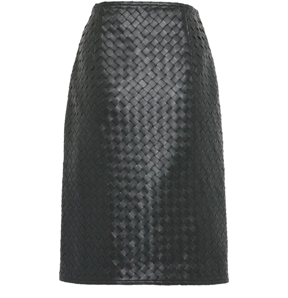 Bottega Veneta Intrecciato leather skirt 2