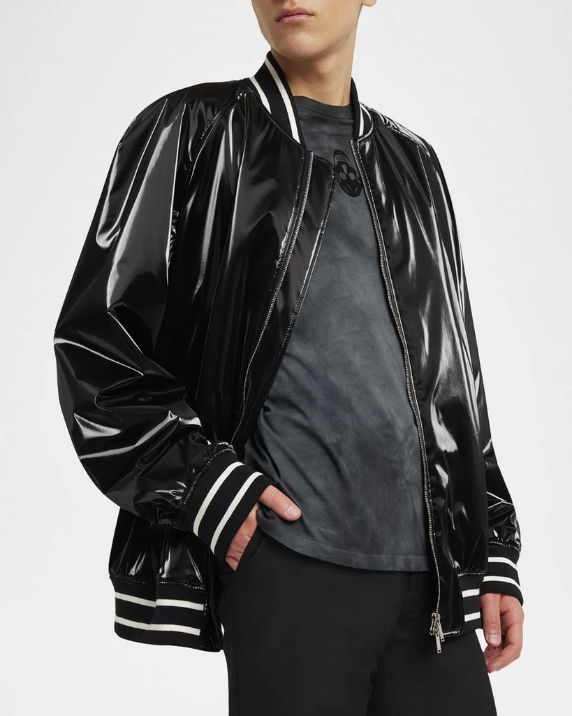 Alexander McQueen Men's Liquid Vinyl Bomber Jacket 7