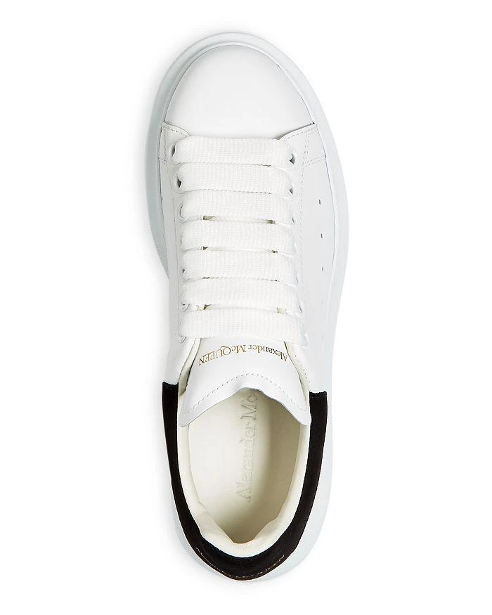 Alexander McQueen Women's Oversized Suede Heel Detail Sneakers 4
