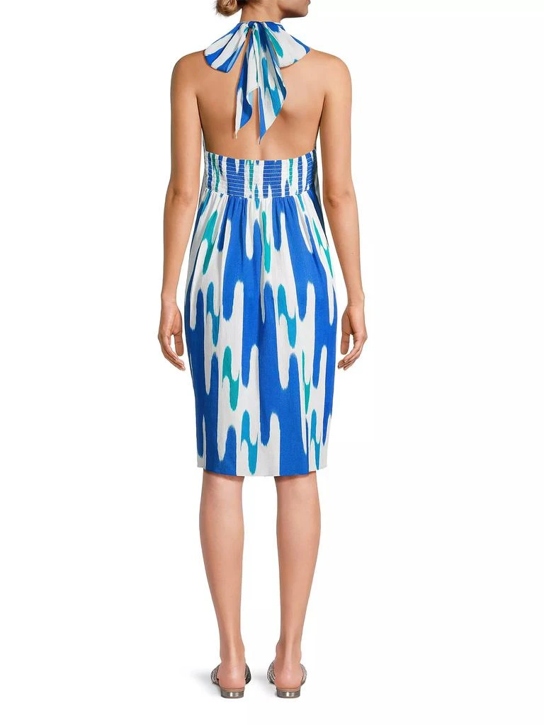 Natori Lido Geometric Halter Dress 5