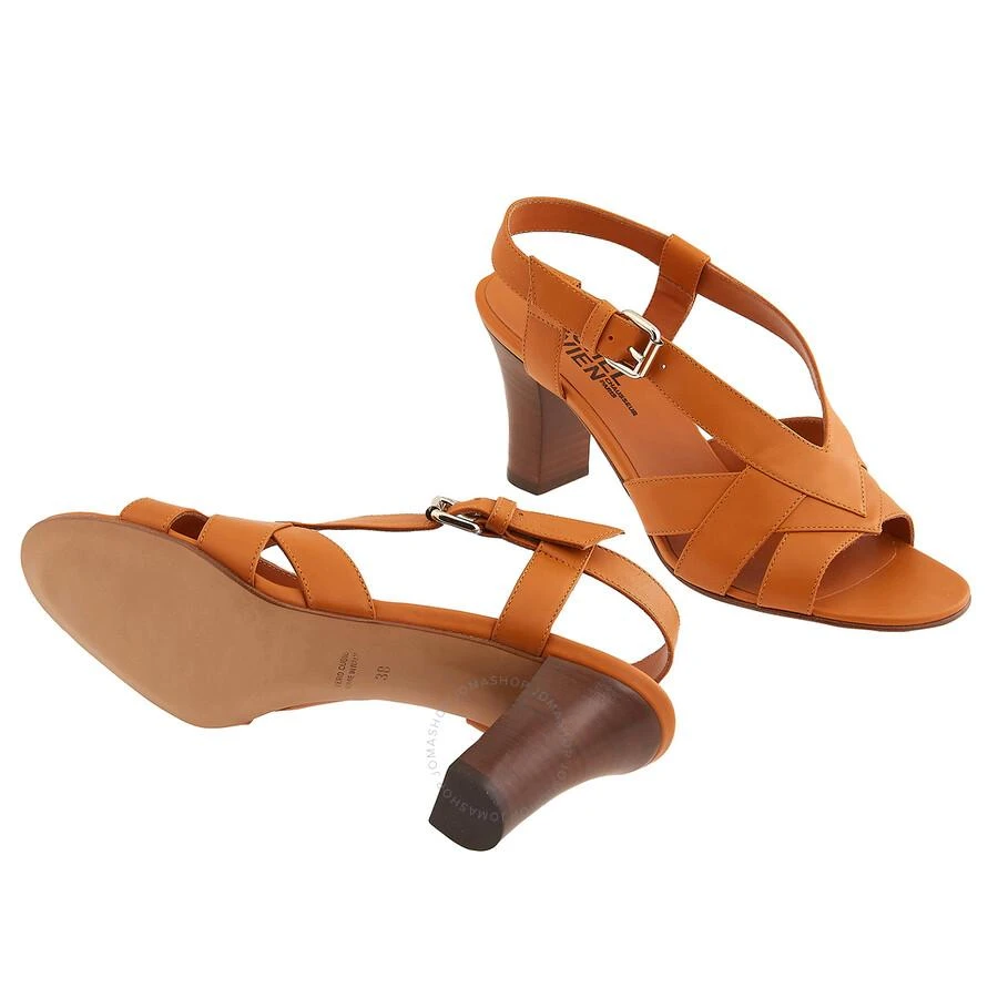 MICHEL VIVIEN Ladies Luccia Cognac Leather Sandals 2