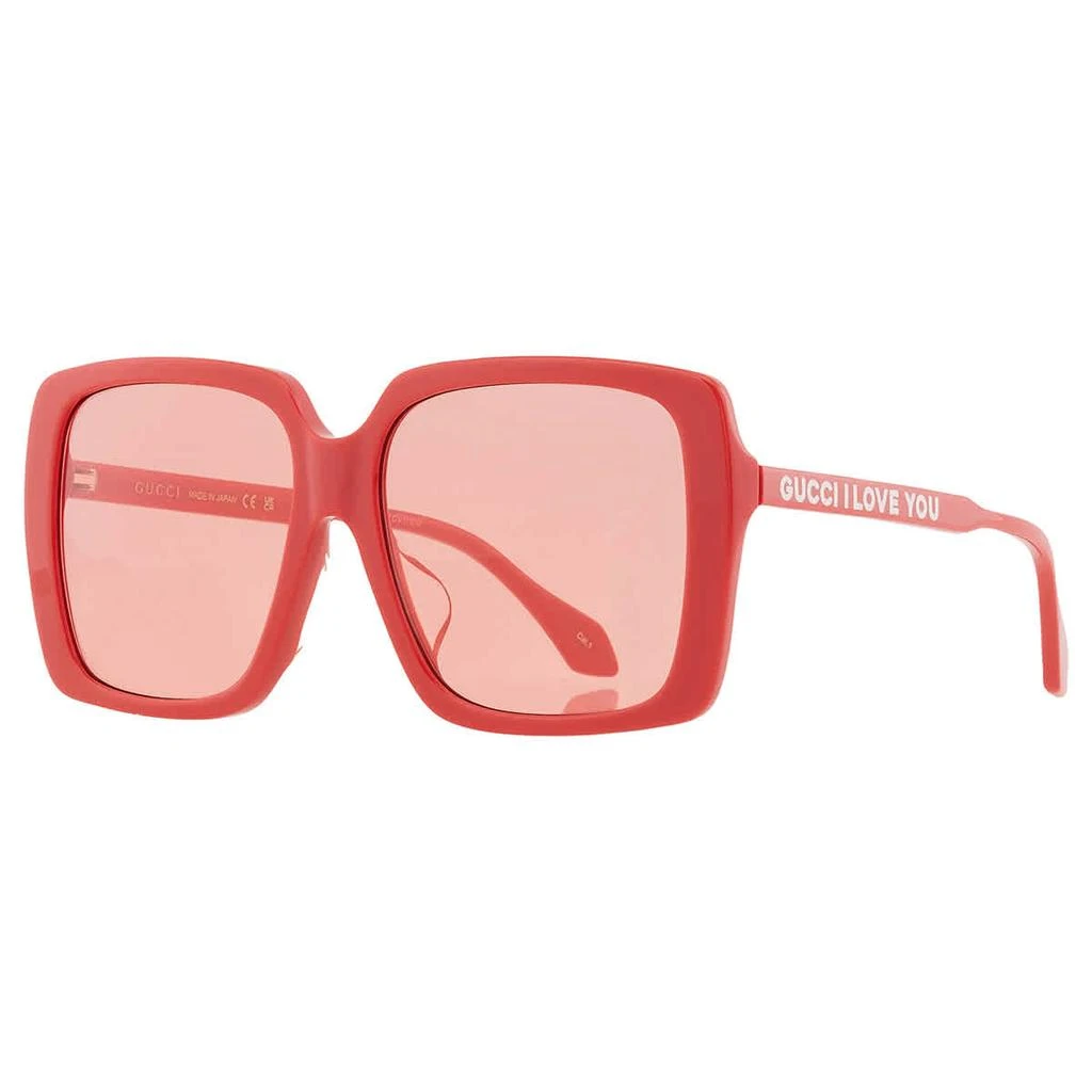 Gucci Red Square Ladies Sunglasses GG0567SAN 005 58 2