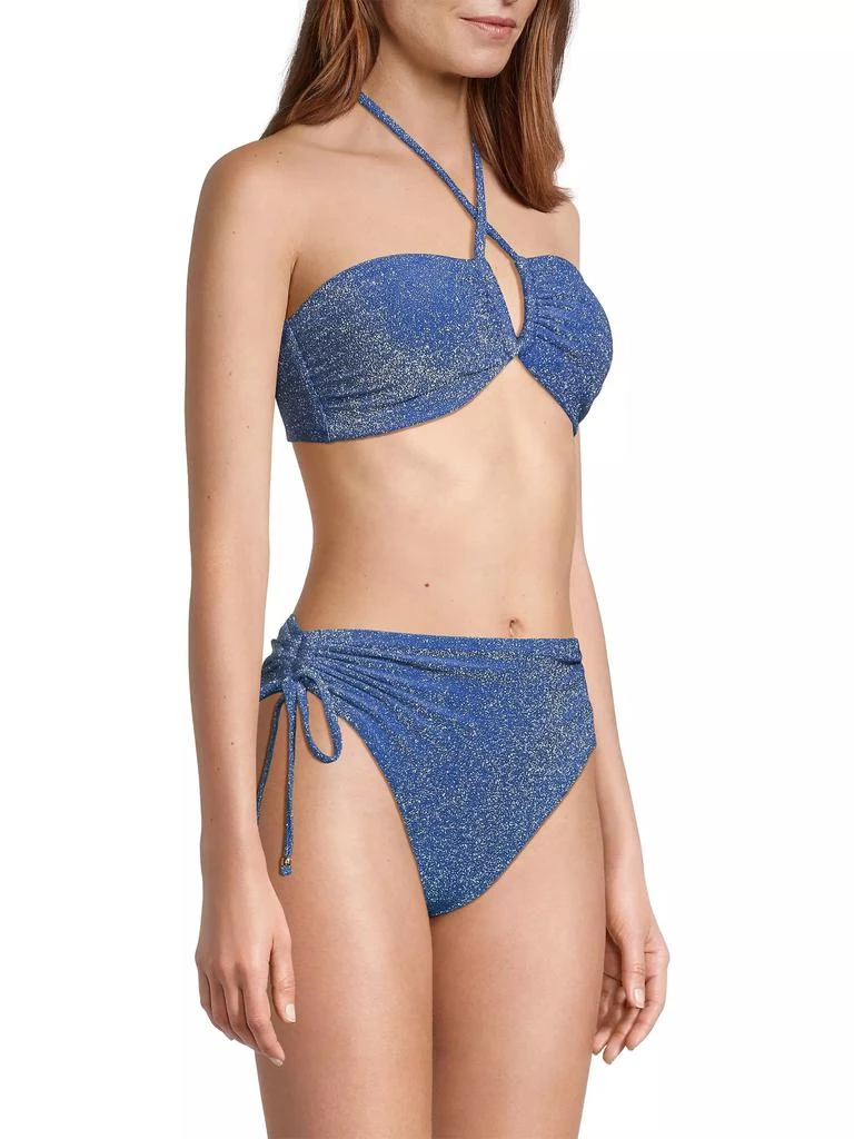 Milly Shimmer Halter Bikini Top 4