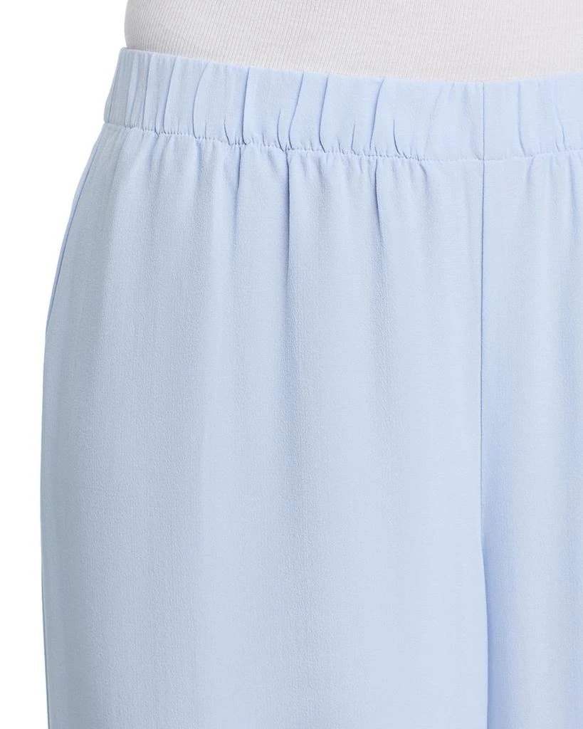 Eileen Fisher Silk Georgette Crepe Wide Leg Pants 5