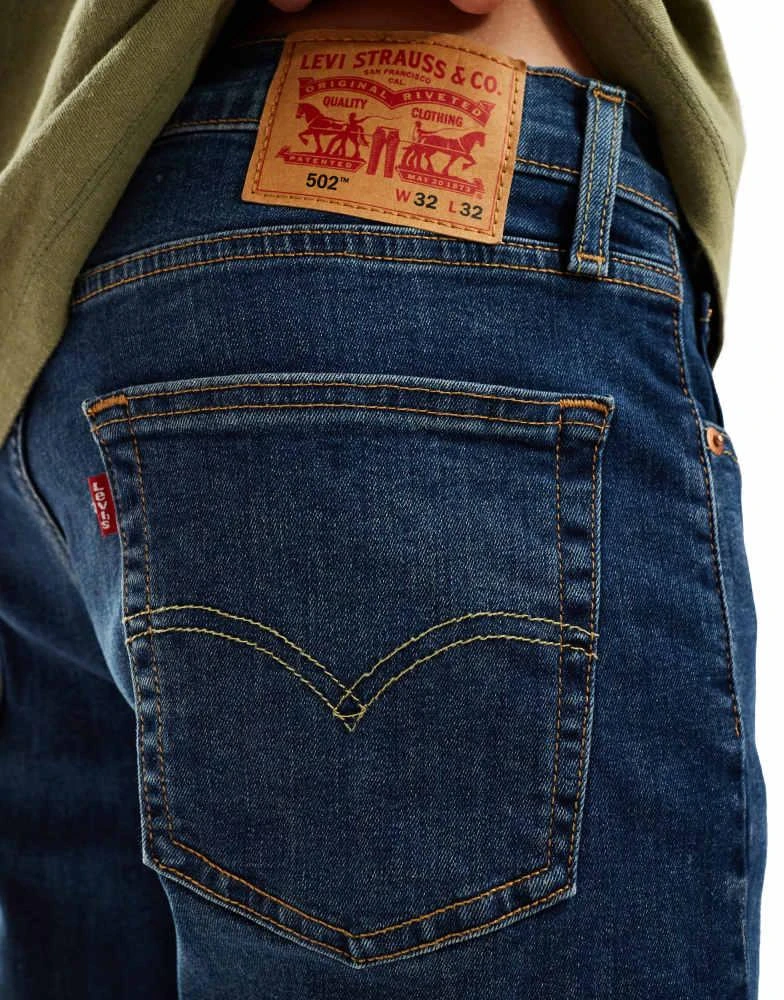 Levi's Levi's 502 tapered fit jeans in mid blue 5