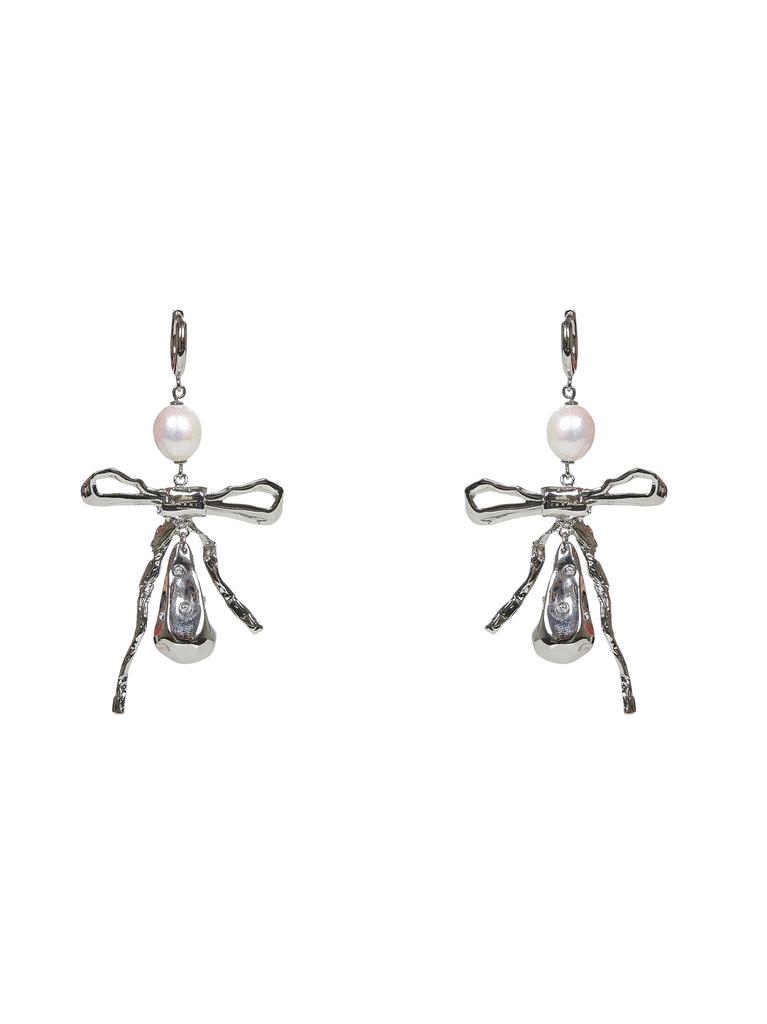 ピアス Marni Bow Drop Earrings Marni MARNI | Silver Bow drop earrings | Women | PZ