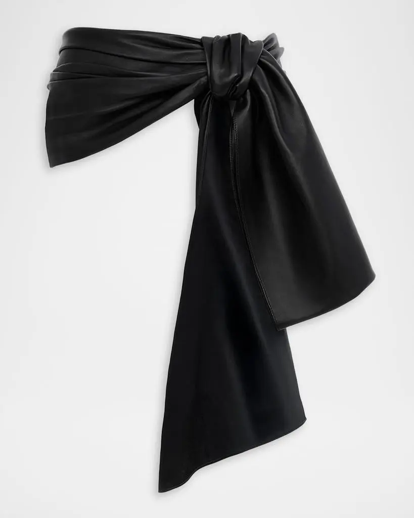 Chloé Leather Bow Belt