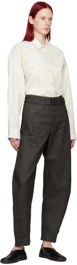 Lemaire Black Piped Sneakers 5