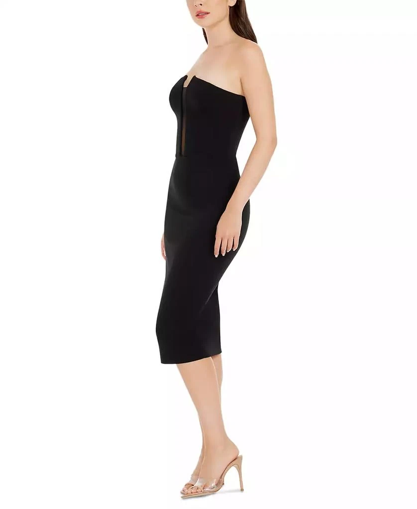 Dress The Population Women's Erica Strapless Plunge-Neck Bodycon Midi Dress 5