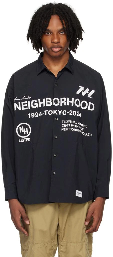 Neighborhood Black Printed Shirt 1