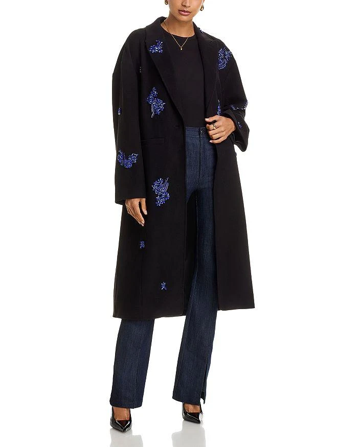 Cinq à Sept Gravis Crystal Embellished Coat
