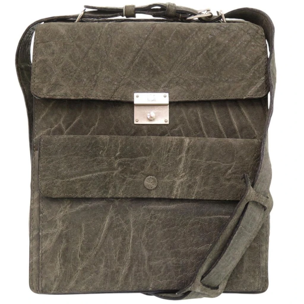 VALEXTRA Leather Shoulder Bag (Pre-Owned)