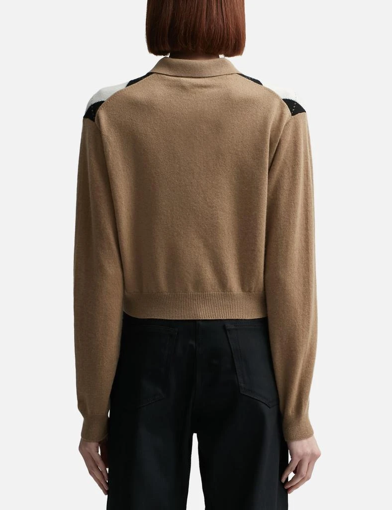 Prada Maglieria Cashmere Argyle Sweater 3