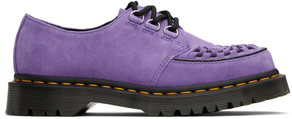 Dr. Martens Purple Ramsey Woven Suede Creepers 1
