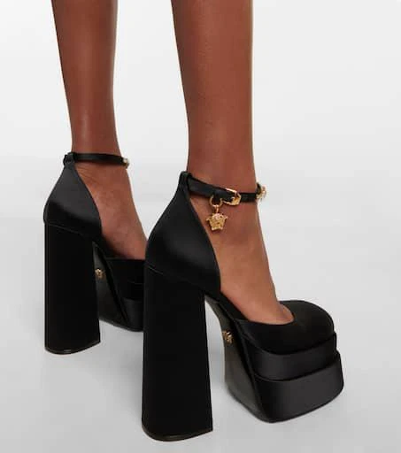 Versace Medusa Aevitas satin platform pumps 7