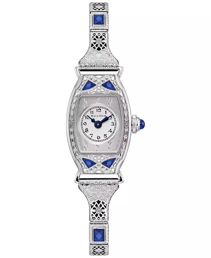 Bulova 150th Anniversary Women's Art Deco Miss America Stainless Steel Expansion Bracelet Watch 18mm