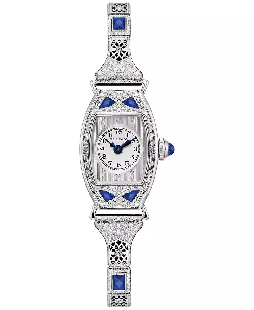 Bulova 150th Anniversary Women's Art Deco Miss America Stainless Steel Expansion Bracelet Watch 18mm 1