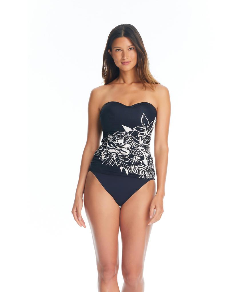 Bleu Rod Beattie Ciao Bella Shirred Bandeau One-Piece