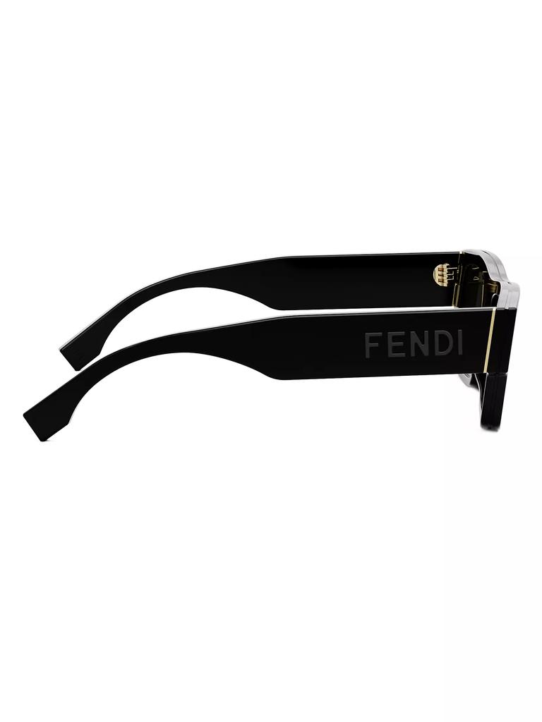 その他サービス | 福利厚生 Fendi Signature 53MM Rectangular Sunglasses - Sunglasses 小物