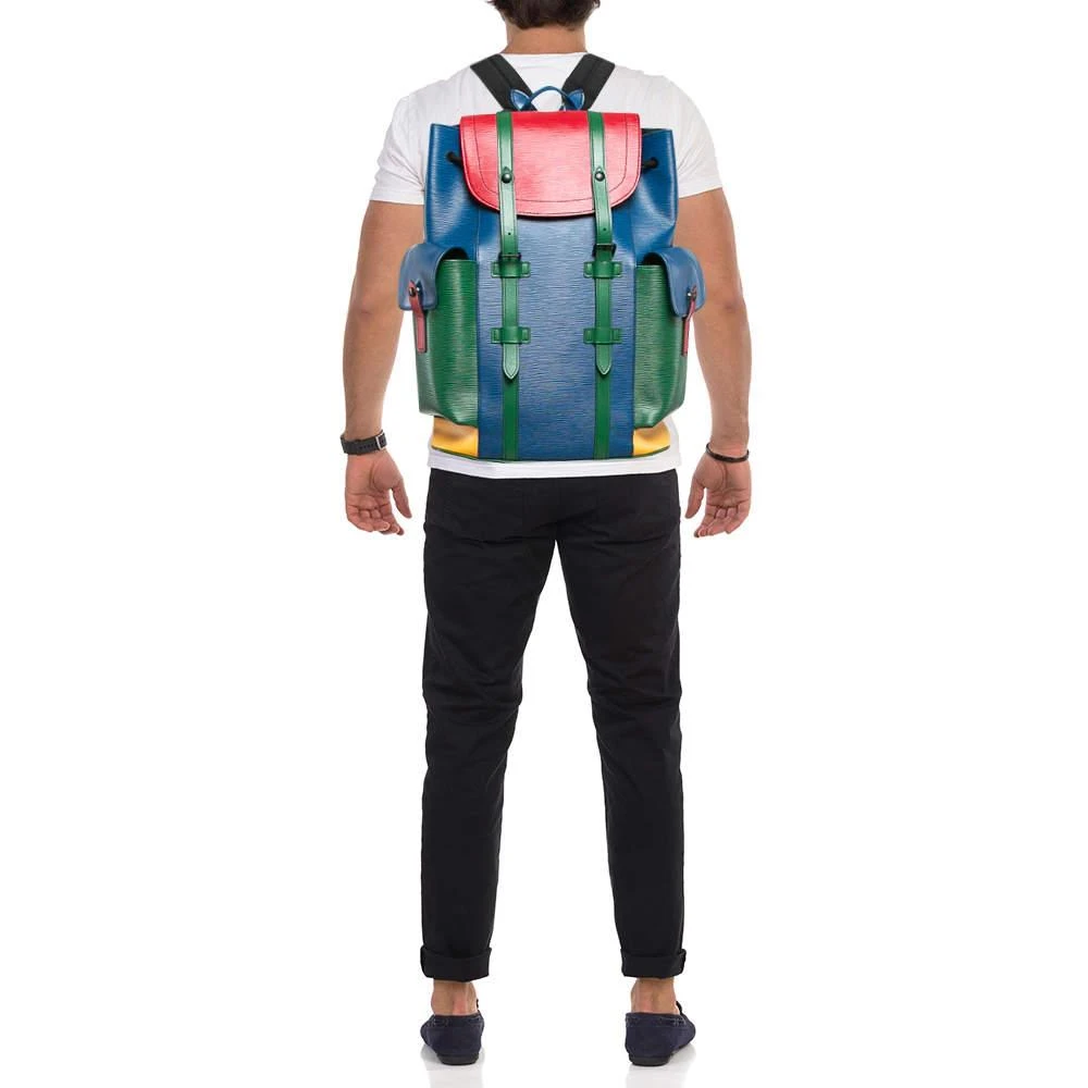 Louis Vuitton Louis Vuitton Multicolor Epi Leather Christopher MM Backpack 2