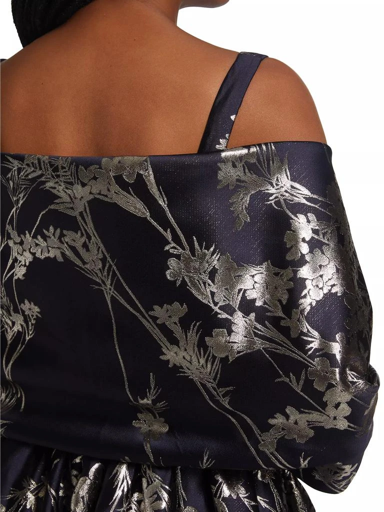 Amsale Metallic Shoulder Wrap 6