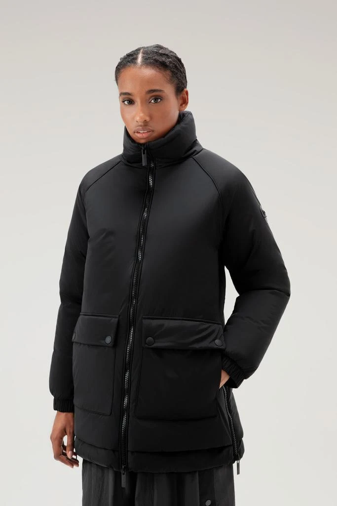 WOOLRICH Alsea Down Jacket in Stretch Nylon - Women - Black 4