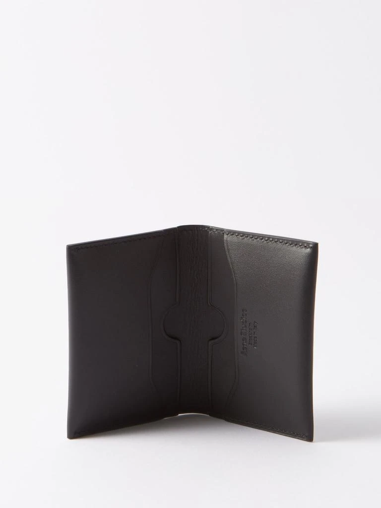 Acne Studios Logo-stamped leather bi-fold cardholder 4