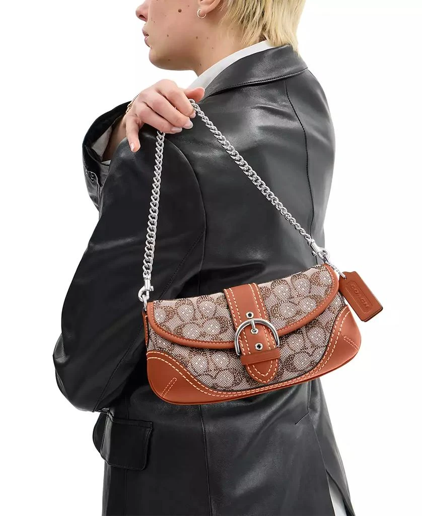 Coach Soho Small Crystal Signature Jacquard Shoulder Bag 25 4