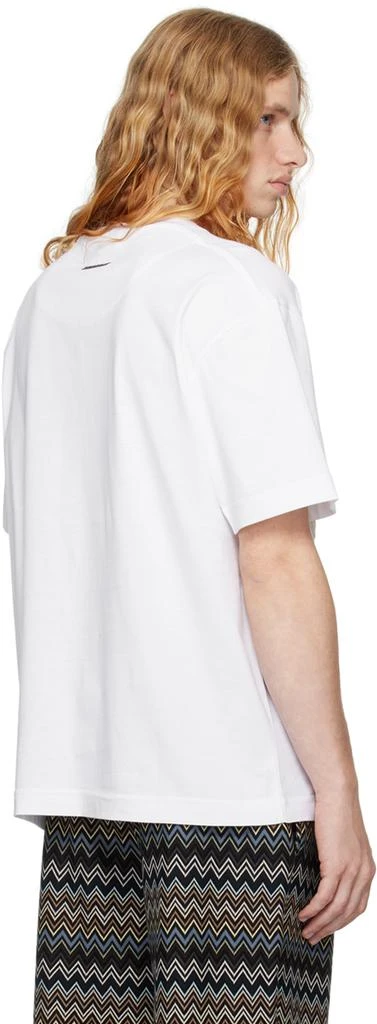 Missoni White Zig Zag Embroidery T-shirt 3