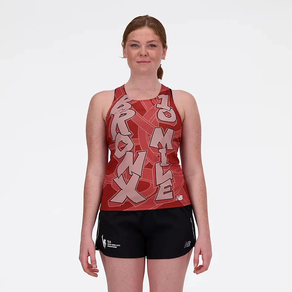 New Balance New Balance Bronx 10 Mile Printed Singlet 1