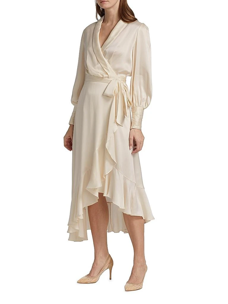 Zimmermann Silk Wrap Midi-Dress 4