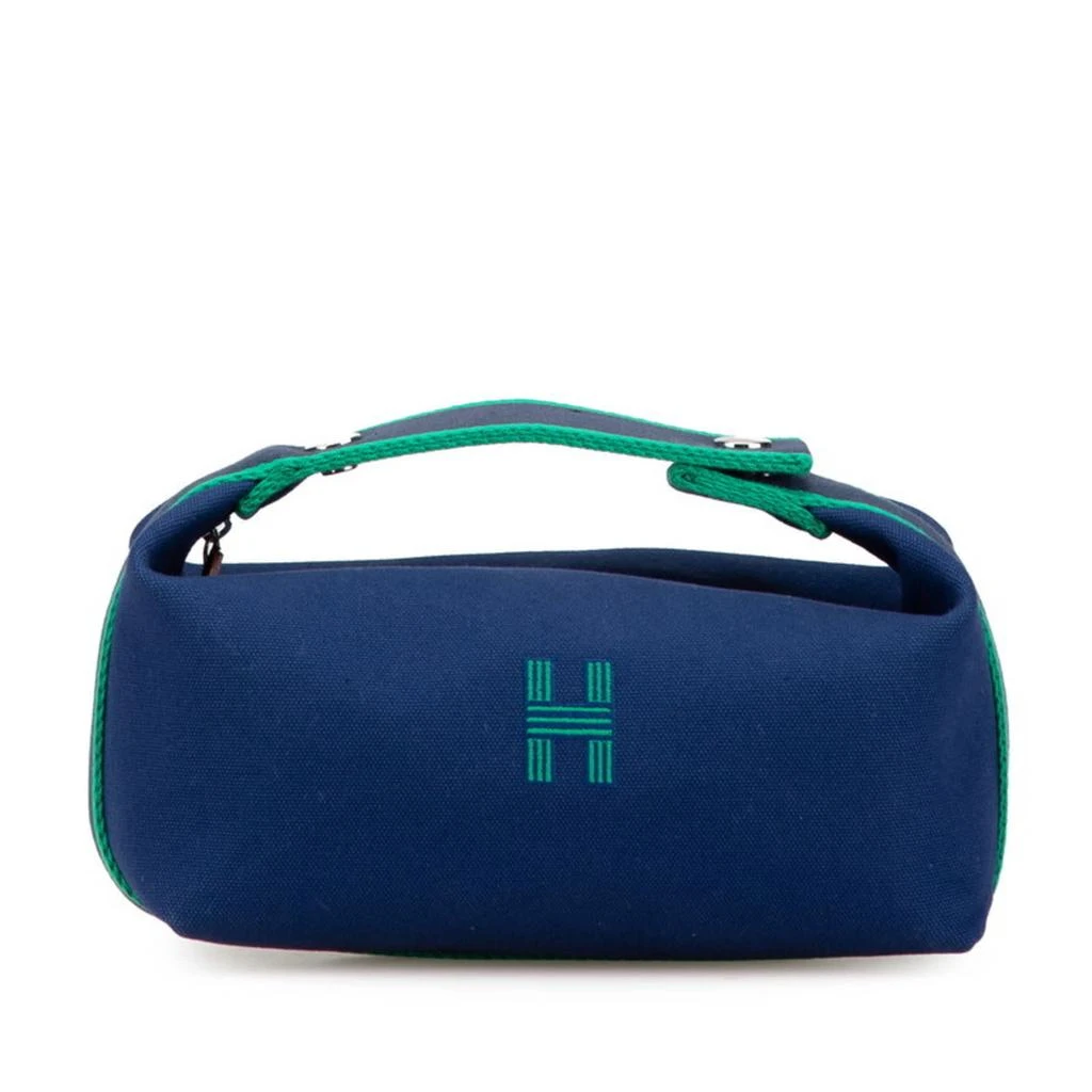 Hermes Navy Cotton Handbag Pouch (Pre-Owned)