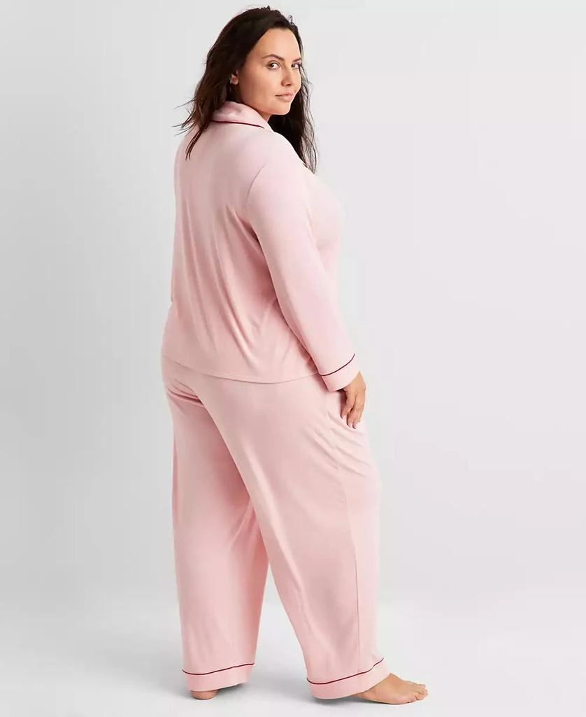 State of Day Women's 2-Pc. Packaged Ribbed Notched-Collar Pajamas Set XS-3X, Created for Macy's 5