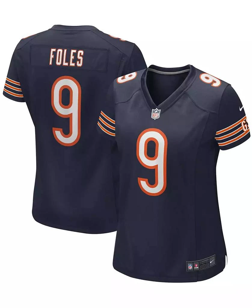 NIKE Women's Nick Foles Navy Chicago Bears Game Jersey 1