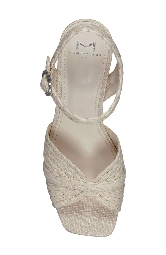 Marc Fisher Chela Platform Raffia Sandal 5
