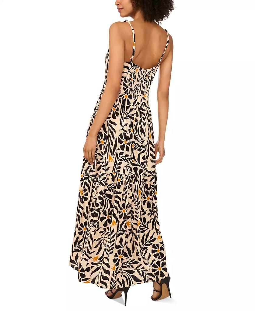 1. State Women's Floral-Print High-Low Maxi Dress