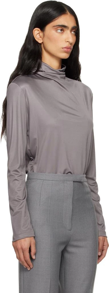 Dries Van Noten Gray Jersey Turtleneck 2