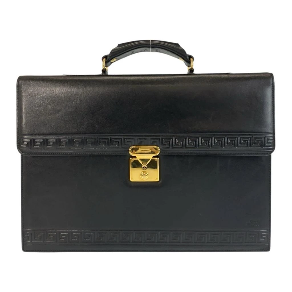 Versace Leather Briefcase (Pre-Owned)