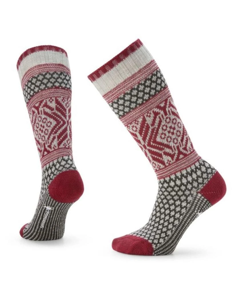 SmartWool Everyday Popcorn Snowflake Pattern Crew Socks