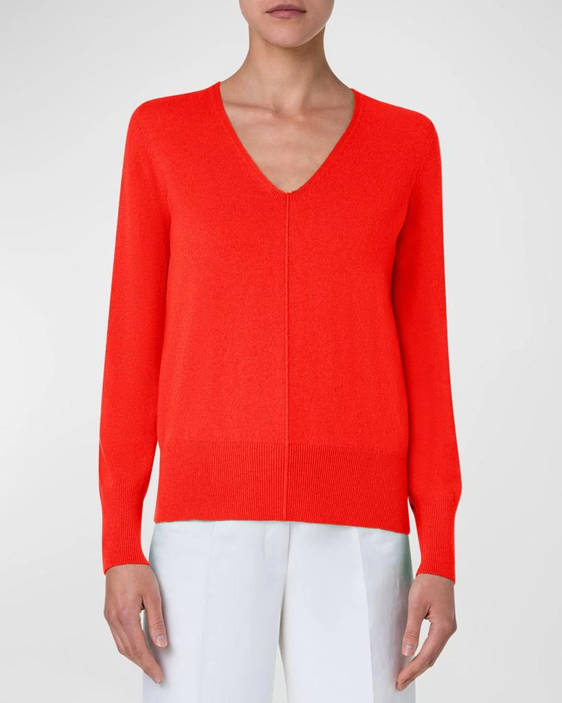 Akris V-Neck Cashmere Sweater 1