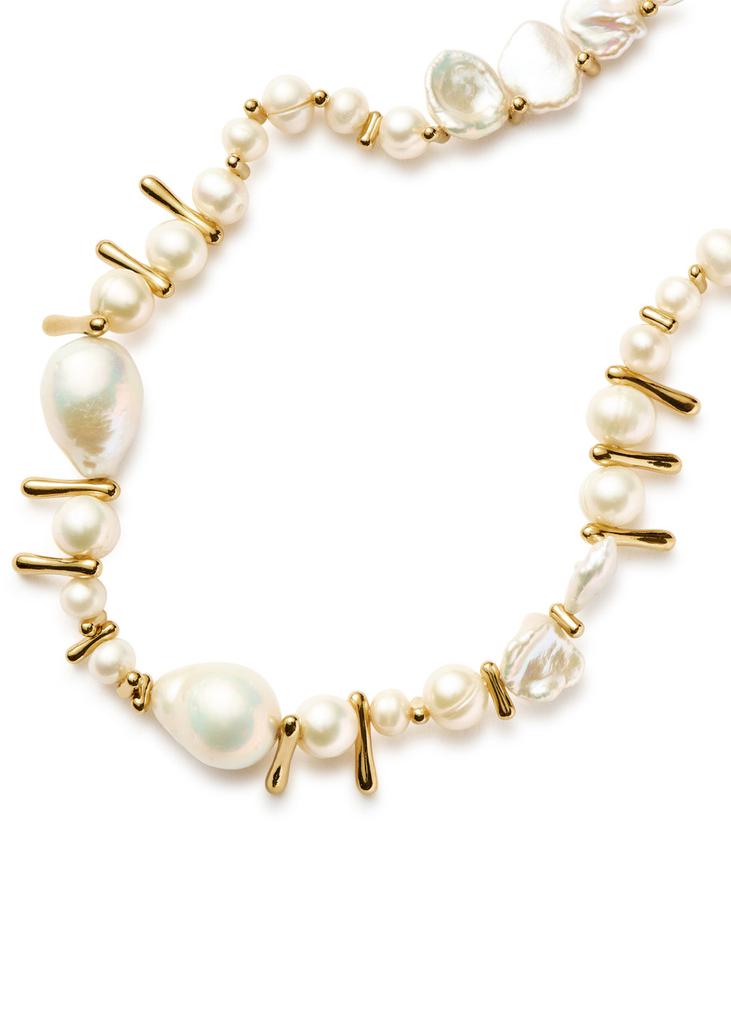Missoma Mixed Pearl Statement beaded necklace