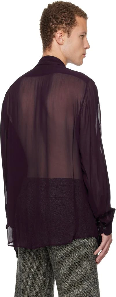 Dries Van Noten Purple Sequinned Shirt 3