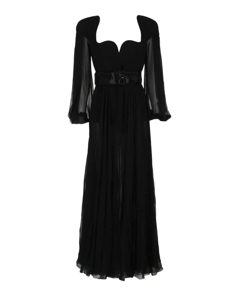 Versace Long Sleeve Silk Gown 1