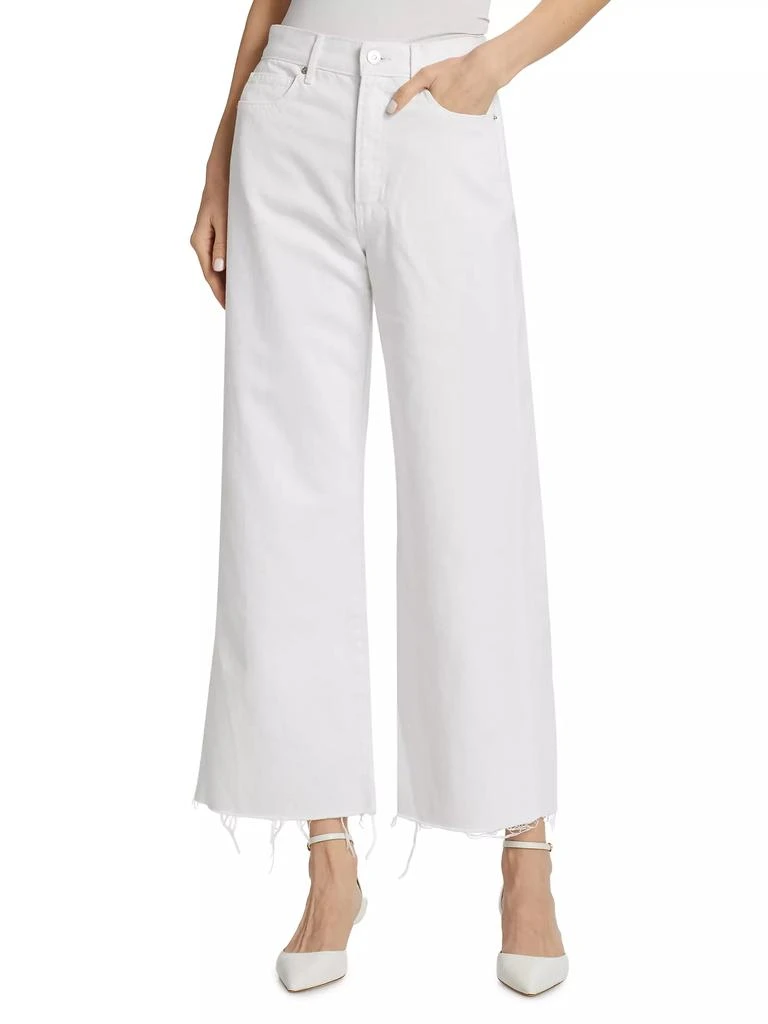 VERONICA BEARD Taylor High-Rise Cropped Wide-Leg Jeans 3