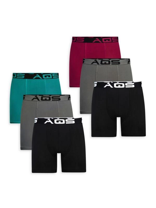 AQS 6-Pack Assorted Boxer Briefs 1